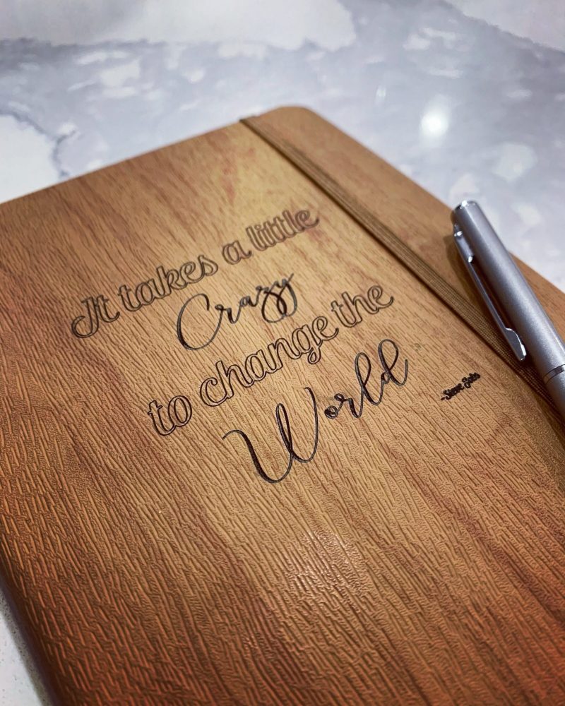 Handcrafted Faux Wood Notebook | decorBySoma