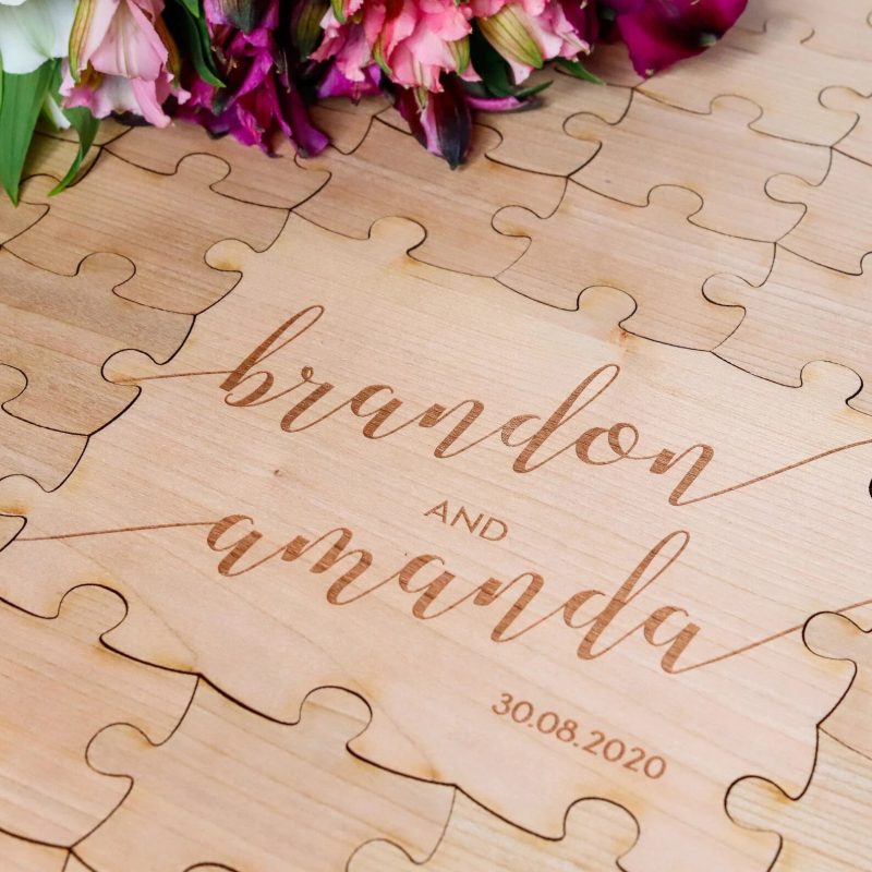 Wooden Puzzle Guest Book - Image 2