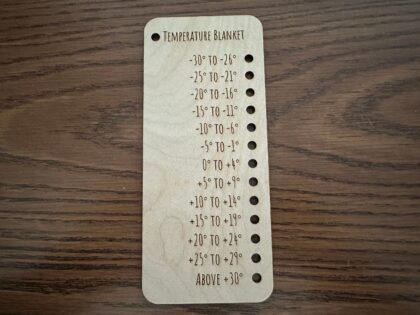 Temperature Blanket Shade Card