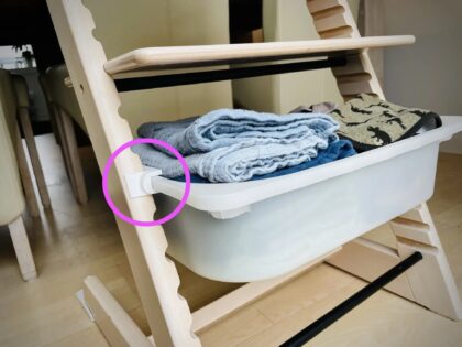 IKEA Trofast Adapter for STOKKE Tripp Trapp High Chairs - Compatible with Plastic Trofast Basket - Set of 2 -